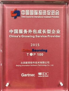 北京新思软件跻身2015中国服务外包百强成长型企业，计算机网络维护助力行业创新